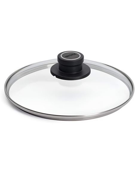 Rund säkerhetslock i glas från Woll, 22 cm