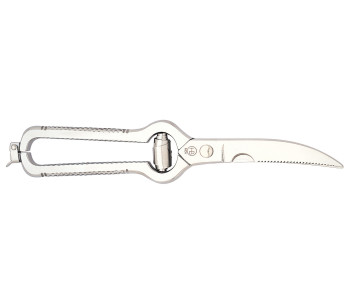 Forbici per pollame veneziane HB in acciaio inox con ramo pieno da 24 cm