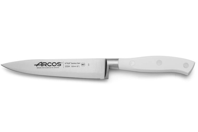 Riviera White Arcos smedet Trancherkniv 15 cm NITRUM®-stålblad