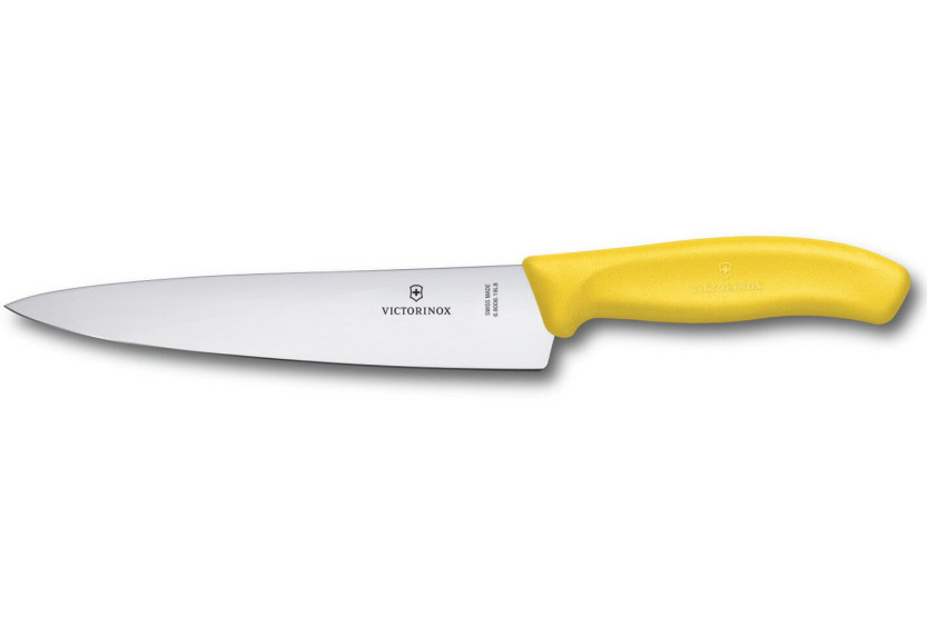 Victorinox Viipalointiveitsi keltainen kahva ruostumaton terä 19cm 6.8006.19L8