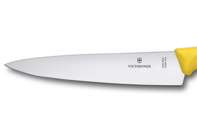 Victorinox Trancherkniv gult håndtak rustfritt blad 19cm 6.8006.19L8