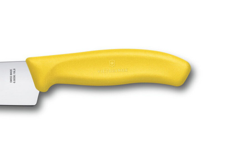 Victorinox Trancherkniv gult håndtak rustfritt blad 19cm 6.8006.19L8