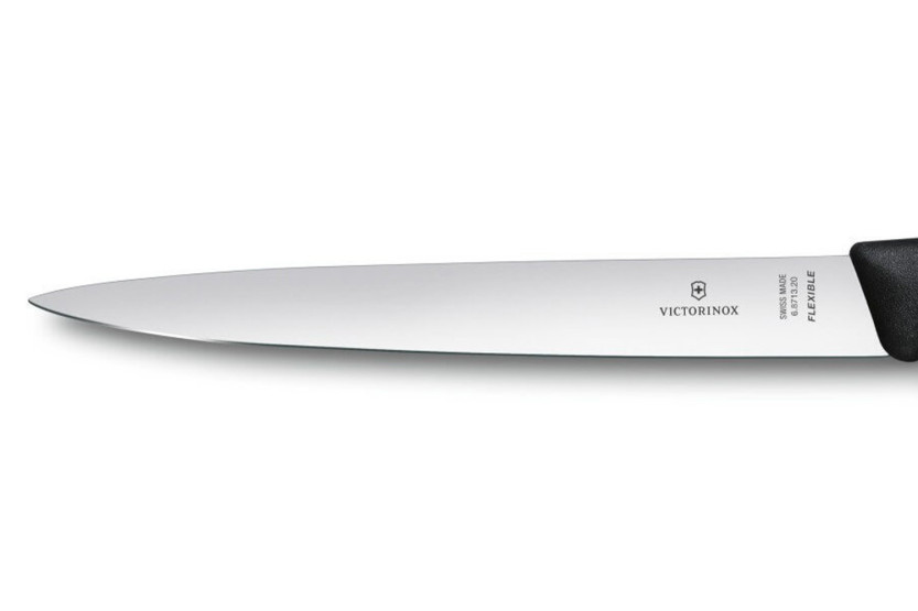 Couteau à dénerver/filet de sole VICTORINOX 20 cm flexible manche noir