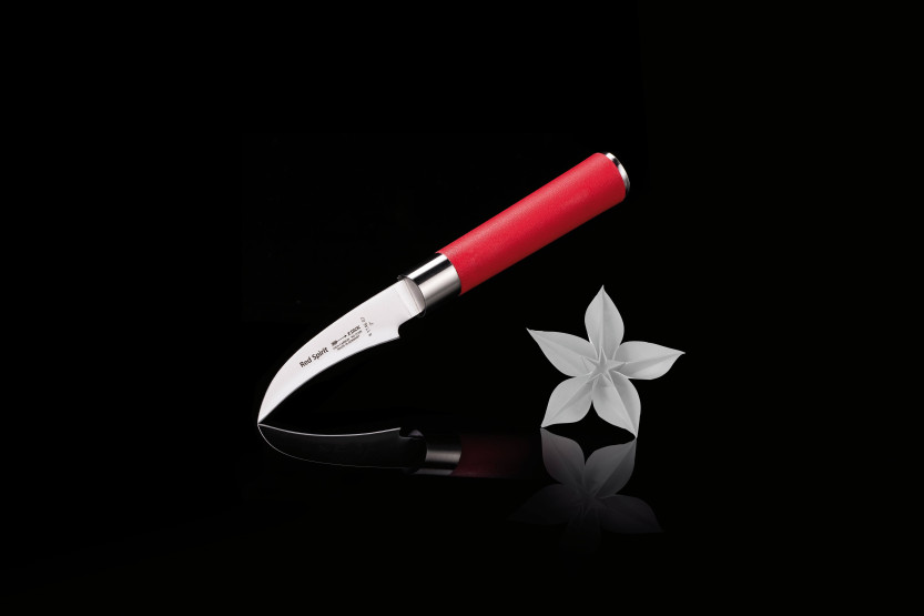 DICK Red Spirit skalkniv rostfritt stål 7cm rött handtag