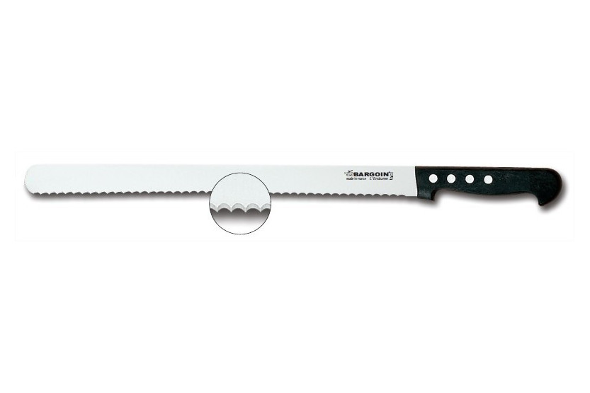Bargoin Konditorkniv med takket blad - 38 cm 4 nagler