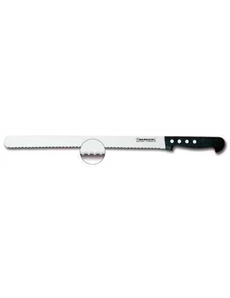 Bargoin Konditorkniv med tandat blad - 38cm 4 nitar