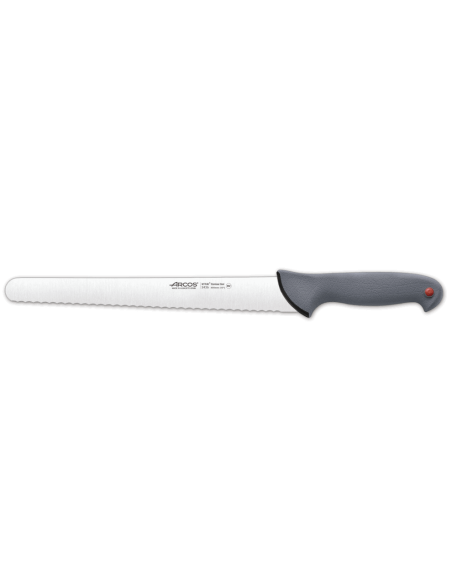 Couteau à génoise professionnel Arcos Colour Prof semi flexible dentelé 30cm