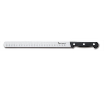 Faca para presunto, alveolada, 28cm, largura 24mm, 3 rebites Bargoin