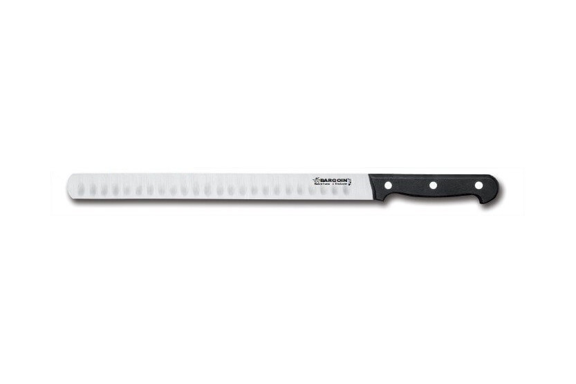 Skinkekniv 28cm alveolat bredde 24mm 3 nagler Bargoin