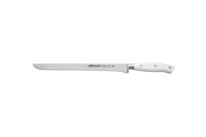 Riviera White Arcos smidd skinkkniv flexibelt blad 25cm NITRUM®stål