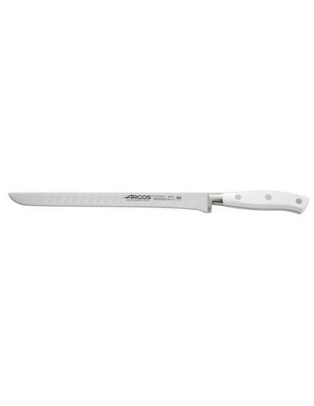 Couteau à saumon forgé lame alvéolée 25cm Riviera White Arcos