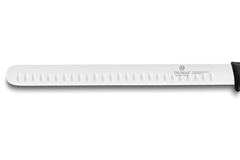 32 Dumas Thermo Zwart zalmmes 30cm met granton lemmet