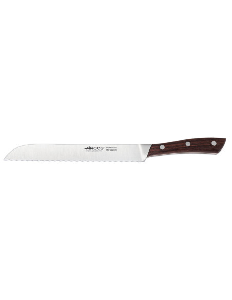 Arcos Natura geschmiedetes Brotmesser gezackt 20cm Palisanderholz