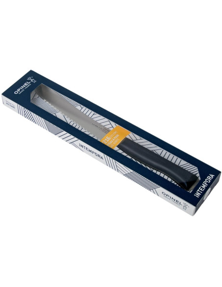 Couteau à pain Intempora Opinel n°216 lame 21cm manche bleu marine