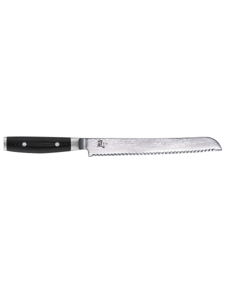 Cuchillo japonés para pan Yaxell RAN 23cm damasco