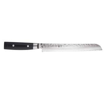 Cuchillo de pan damasco japonés Yaxell Zen 23cm