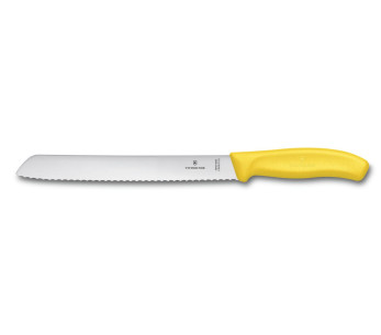 VictorinoxLeipäveitsi, 21cm terä, keltainen kahva
