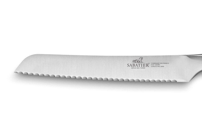 Sabatier Brotmesser Fuso Nitro+ Sandvik Wellenschliff Klinge 20cm komplett aus Edelstahl