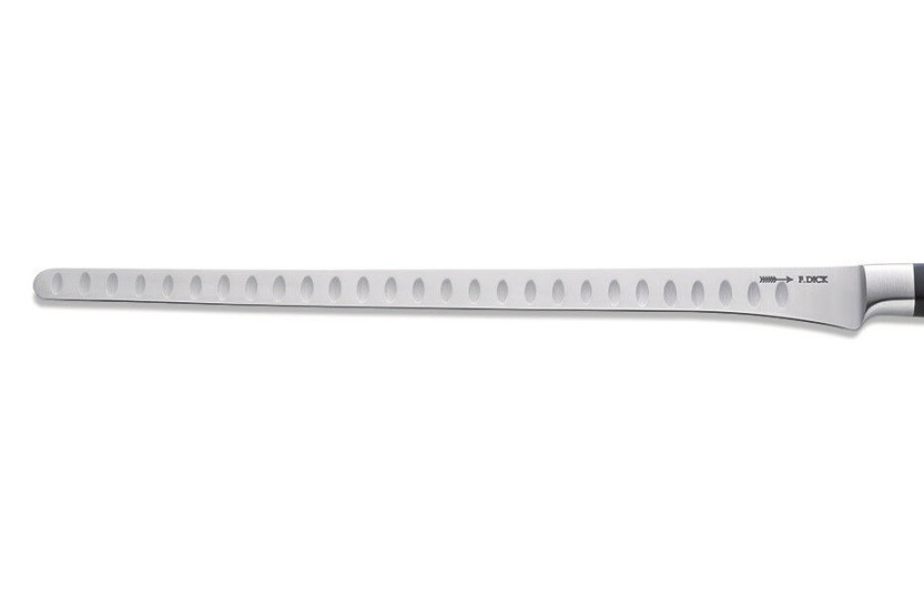 DICK 1905 smedet laksekniv 32cm med granton edgeblade designerhåndtag