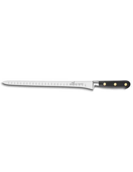 Faca para presunto Ideal SABATIER 100% aço inoxidável forjado com com convinhas de latão 30cm
