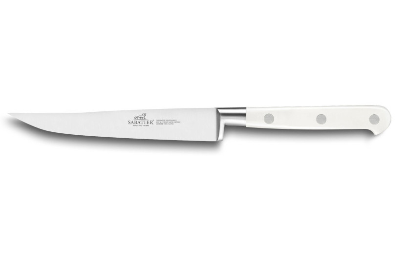 Faca para bife Sabatier Toque Blanche 13cm lâmina lisa