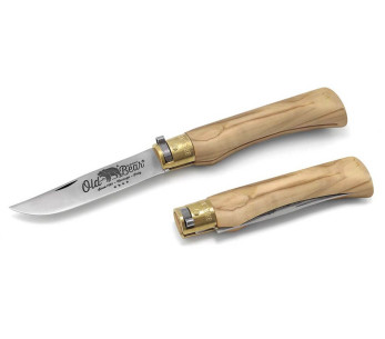 Cuchillo Old Bear tamaño XL mango de madera de olivo