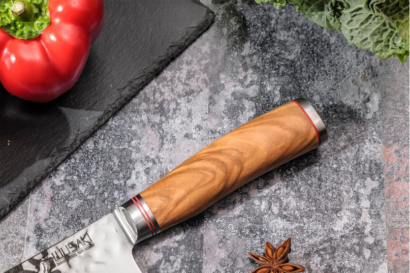 nakirikniv Wusaki Damas 10Cr 17cm manche en olivier