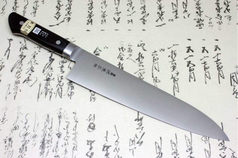 Kockkniv 27cm Japan Kanetsune kolstål 2N