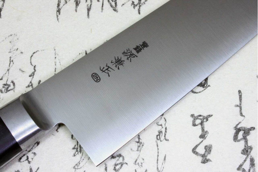Kockkniv 27cm Japan Kanetsune kolstål 2N