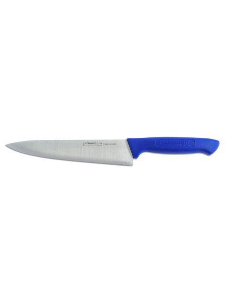 Cuchillo de chef Bargoin Creative Chef 20cm mango sobremoldeado azul