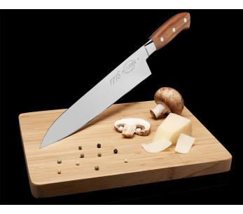 DICK 1778 Cuchillo de chef Hoja de acero de 3 capas Mango de madera de ciruelo de 24 cm 2