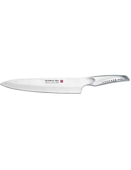 Global Sai 06 Japansk kokkekniv med hamret blad 25 cm