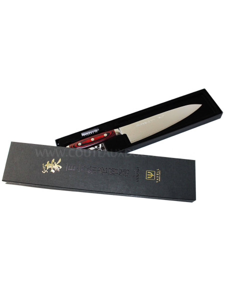 Yaxell SUPERGOU Cuchillo de chef japonés 20cm 161 capas hoja damasco