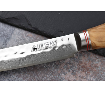 Wusaki Damascus veistä 10Cr 20cm oliivipuu kahva 2