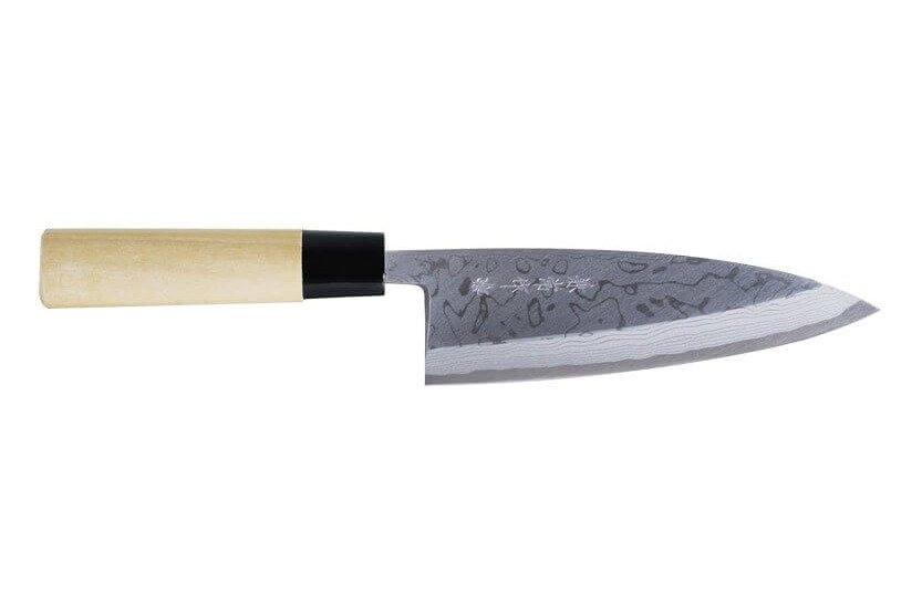 Deba-kniv 16,5 cm Japan Kanetsune Damas White Steel 2