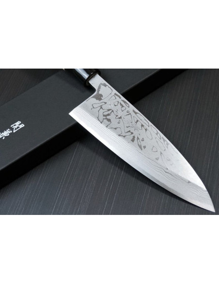 Faca deba 16,5cm Japão Kanetsune Damas Aço Branco 2