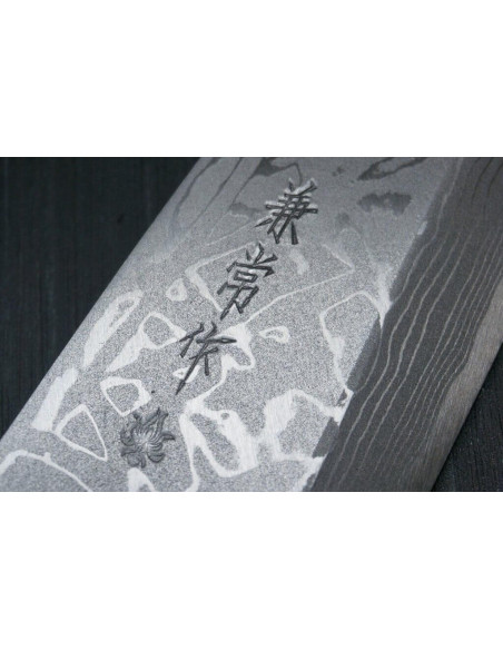 Cuchillo Deba 16,5cm Japón Kanetsune Damas Acero Blanco 2