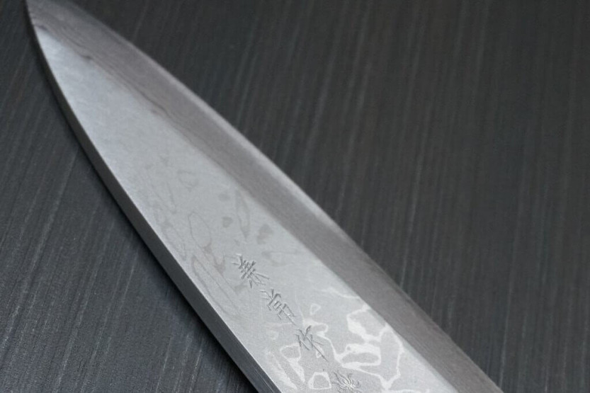 Deba-kniv 16,5 cm Japan Kanetsune Damas White Steel 2
