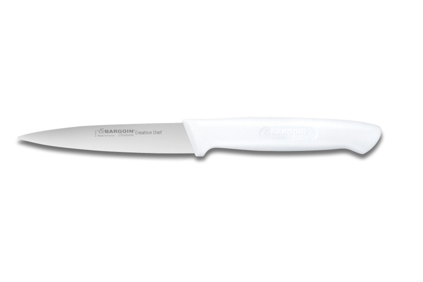 Bargoin Creative Chef Urtekniv 10 cm med hvitt overstøpt håndtak