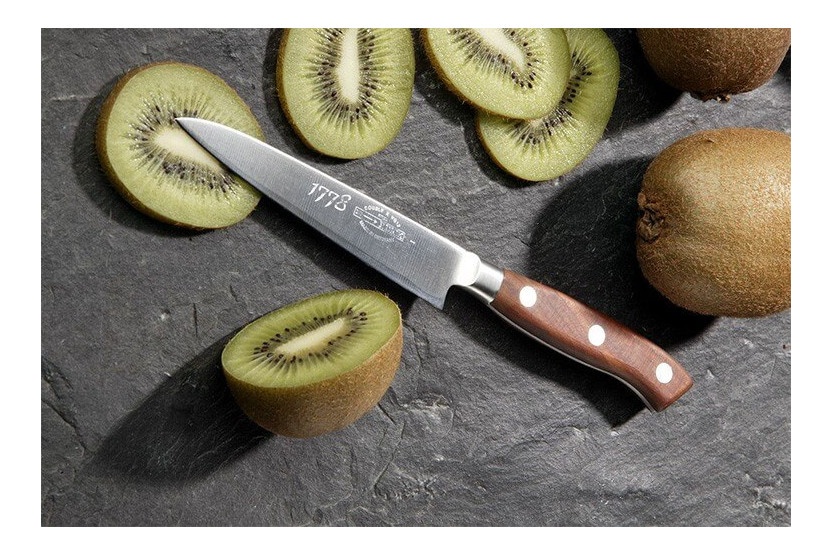 DICK 1778 Urtekniv 3-lags stålblad 12 cm håndtag af blommetræ