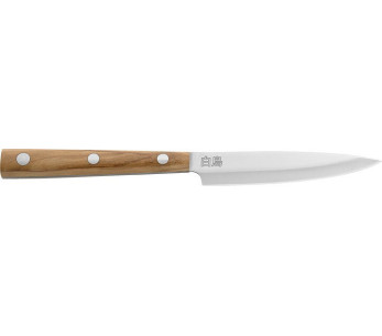 Due Cigni Hakucho Faca para legumes de 10,5 cm com cabo em madeira de oliveira