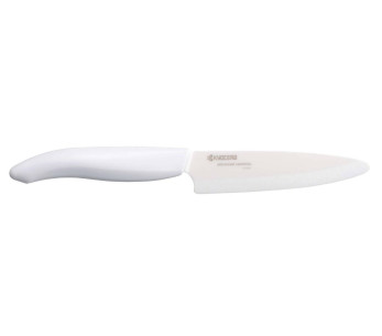 Couteau d'office Kyocera lame céramique 11 cm manche blanc