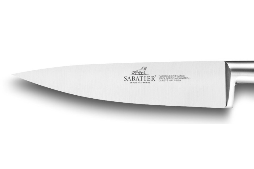 SABATIER Ideal Urtekniv i rustfrit stål 100 % smedede messingnitter 10 cm klinge