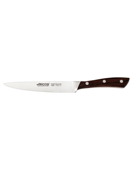 Cuchillo fileteador de pescado  Arcos Natura flexible 16cm palo de rosa forjado