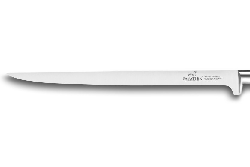 SABATIER Ideaal Zweeds fileermes 100% roestvrij staal gesmeed messing klinknagels 22cm lemmet