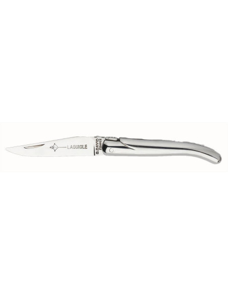Couteau Laguiole Arbalète G.DAVID manche 8cm tout inox