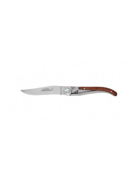 C. Cuchillo DozormeLaguiole Dozorme 11cm mango vallernia hoja acero inoxidable con muesca interior