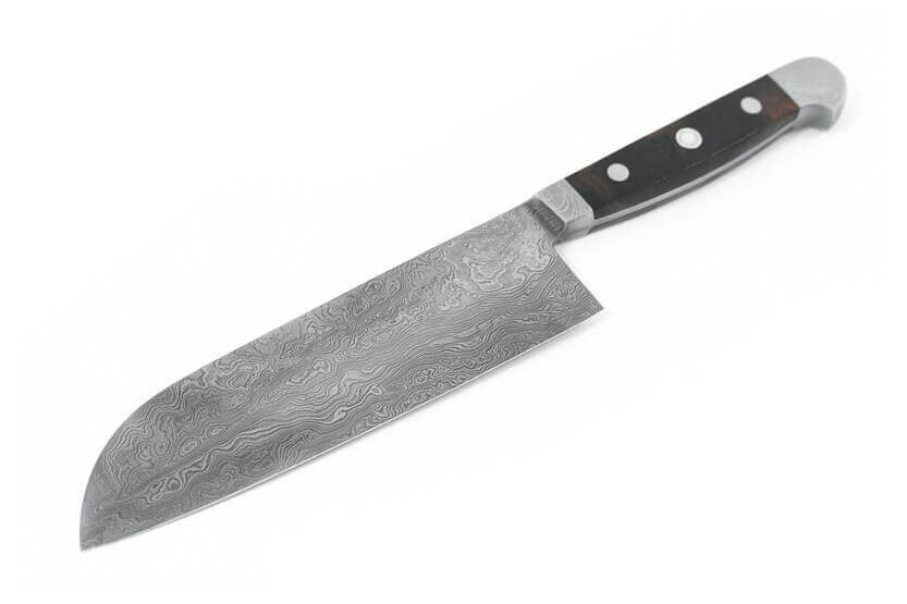 faca santoku de Damasco Gude faca santoku 18cm | Faca de Damasco Gude