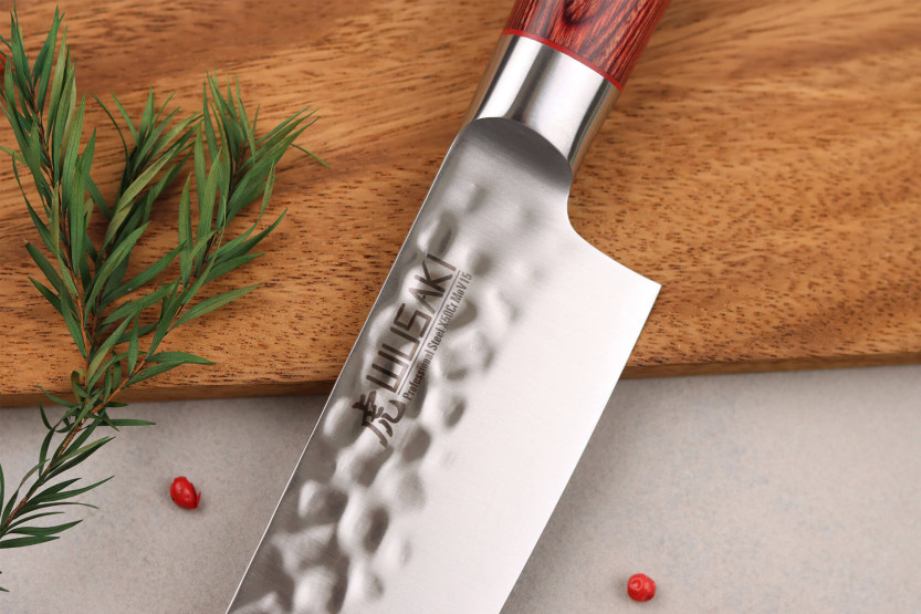 Cuchillo de cocinero Wusaki Pakka X50 20cm mango de pakkawood