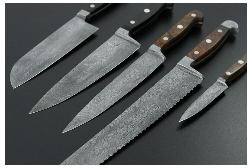 Gude coltello santoku Damasco 18cm | Gude coltello damasco